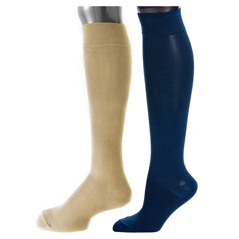 Be Shapy  2 Pack Compression Knee High Socks for Daily Use Medias Largas Unisex