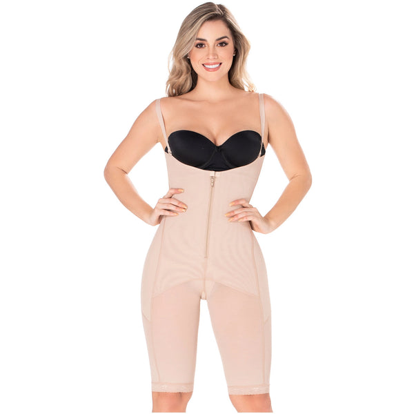 Diane & Geordi 2395 | Capri Tummy Control Butt Lifter Shapewear | Colombian Postpartum Girdle / Powernet