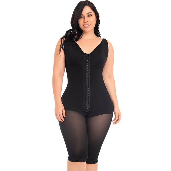 Fajas MYD 0120 Women's Full Bodysuit Body Shaper with Bra / Powernet