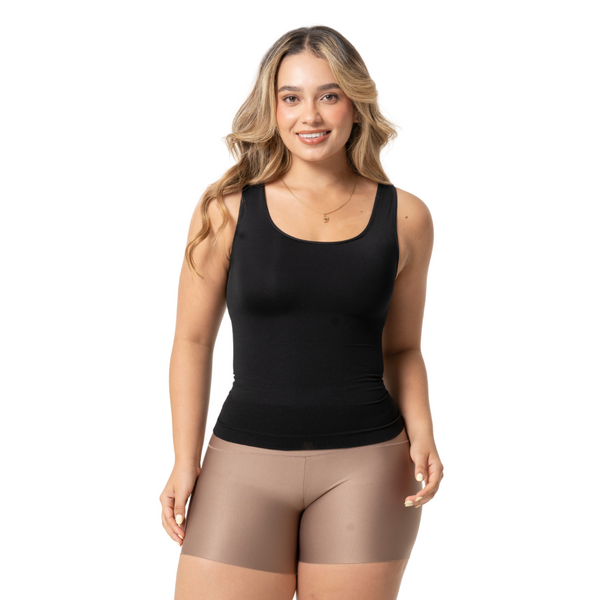 Seamless Control Cami Tank Top for Women | Body-Shaping Essential with No-Digging Straps