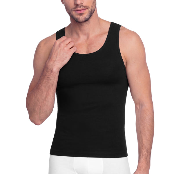 Fajas Salome SEM-123 | Men’s Seamless Compression Undershirt | Abdominal Control Tank
