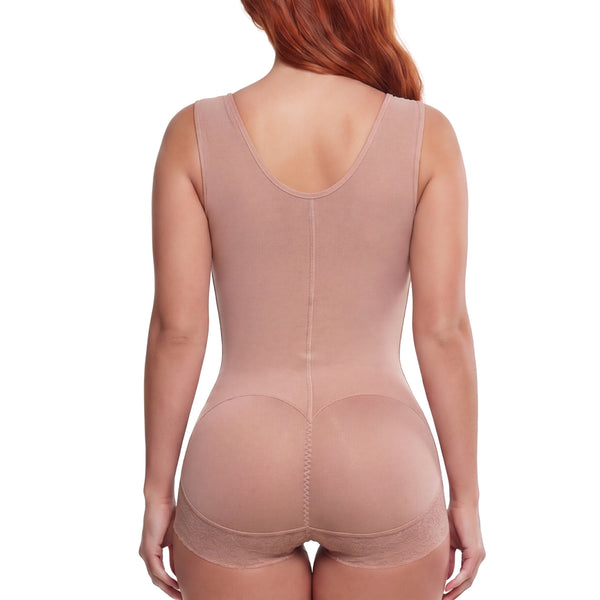 SONRYSE 056BF | Panty Bodysuit Shapewear with Built-in Bra | Postpartum and Daily Use | Powernet