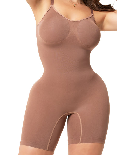 Butt-Lifting Body Shaper Salome 7002 | Seamless Mid-Thigh Full Body Shaper