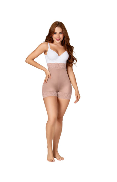 Fajas MYD 0216 Extra High-Waisted Compression Shorts Body Shaper for Women / Nylon-Elastane