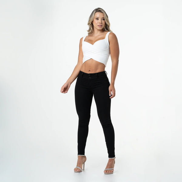 LOWLA 214115 | Skinny Butt Lifting Mid Rise Jeans