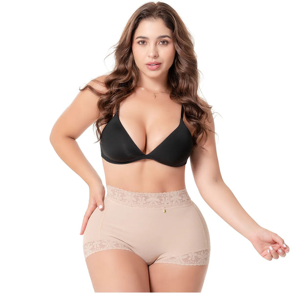 Fajas Salome 06L5 | Colombian Butt Lifter Shorts | High-Waisted Faja Shorts for Tummy Control