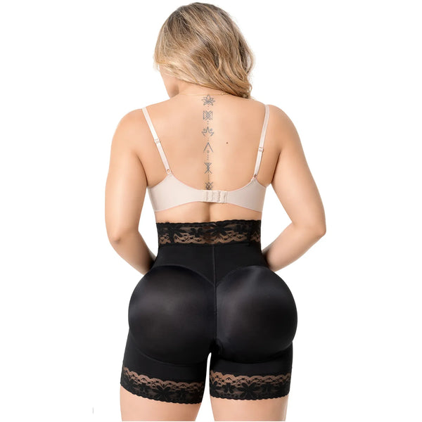 Fajas Salome 09L5 | High-Waisted Shaper Shorts with Front Hooks