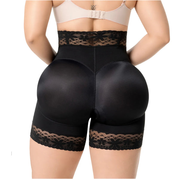 Fajas Salome 09L5 | High-Waisted Shaper Shorts with Front Hooks