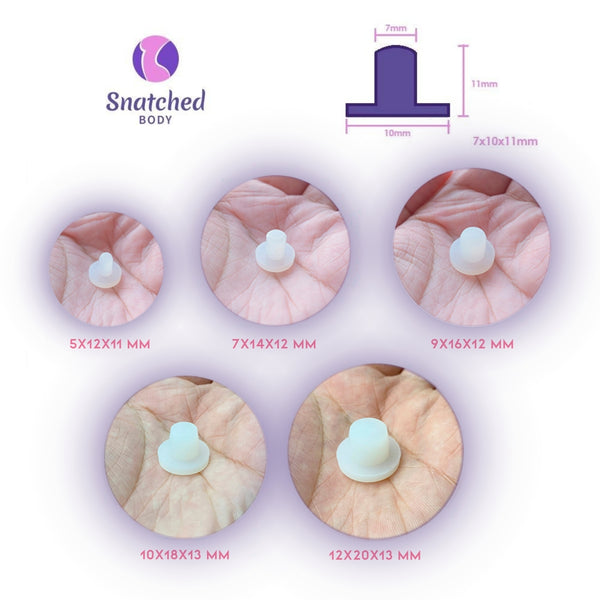 Silicone Belly Button Plug After Surgery | 5 Different sizes | 5 Piece Set