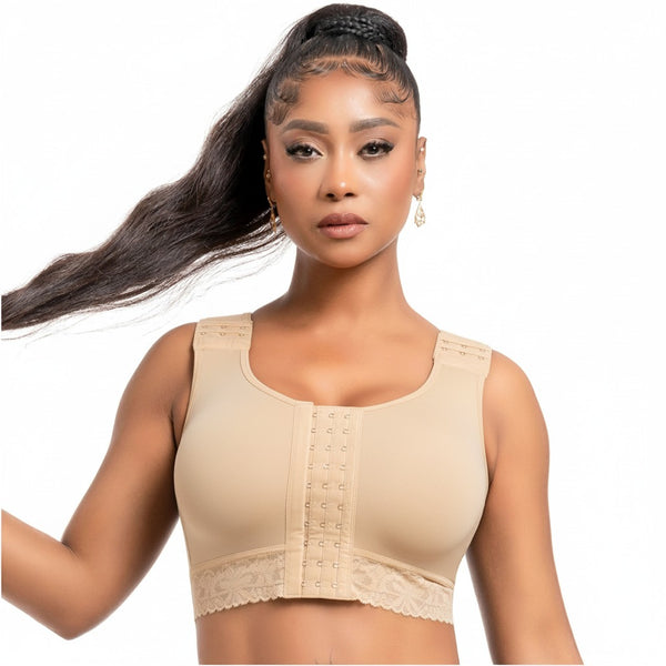 SNATCHED BODY DC02L4 Compression Bra Post Mastectomy Surgery front Closure
