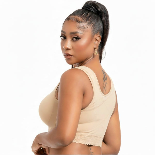 SNATCHED BODY DC02L4 Compression Bra Post Mastectomy Surgery front Closure