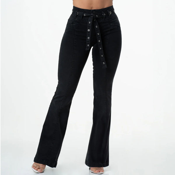 LOWLA 214130 | Bum Lift Flare Colombian Jeans with Removable Belt