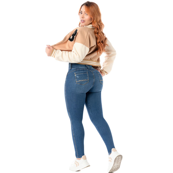 LT.Rose 2401 Colombian Jeans for Women Butt Lift High Waist Levanta Cola