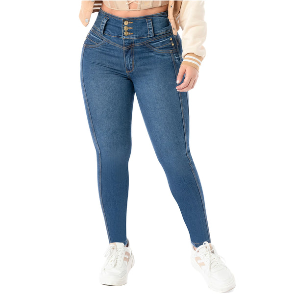 LT.Rose 2401 Colombian Jeans for Women Butt Lift High Waist Levanta Cola