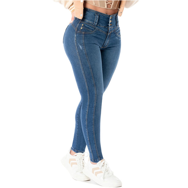 LT.Rose 2401 Colombian Jeans for Women Butt Lift High Waist Levanta Cola