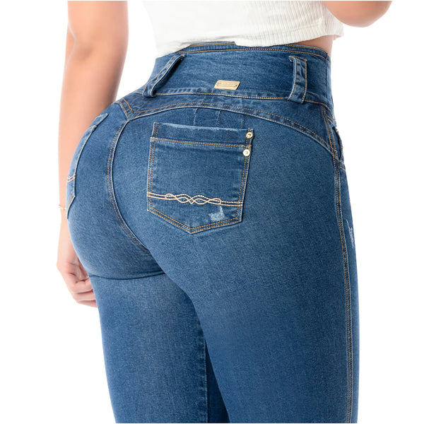 LT.Rose 2401 Colombian Jeans for Women Butt Lift High Waist Levanta Cola