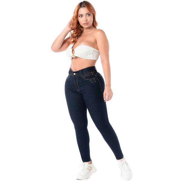 LT.Rose 2402 Colombian Jeans for Women Butt lift High Waist Tummy Control