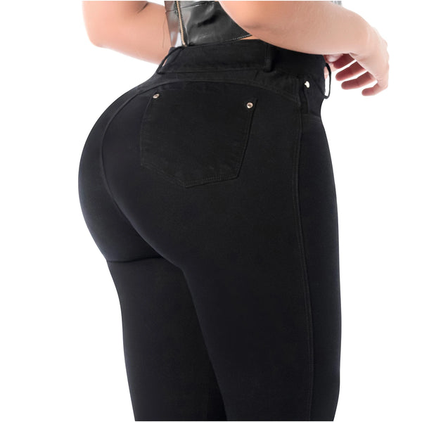 LT.Rose 2403 Colombian Tummy Control Jean Butt Lift High Waist Levanta Cola