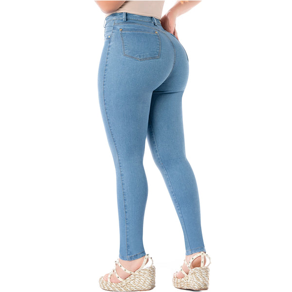 LT.Rose 2404 Colombian Jeans Butt Lift High Waisted Tummy Control Levanta Cola