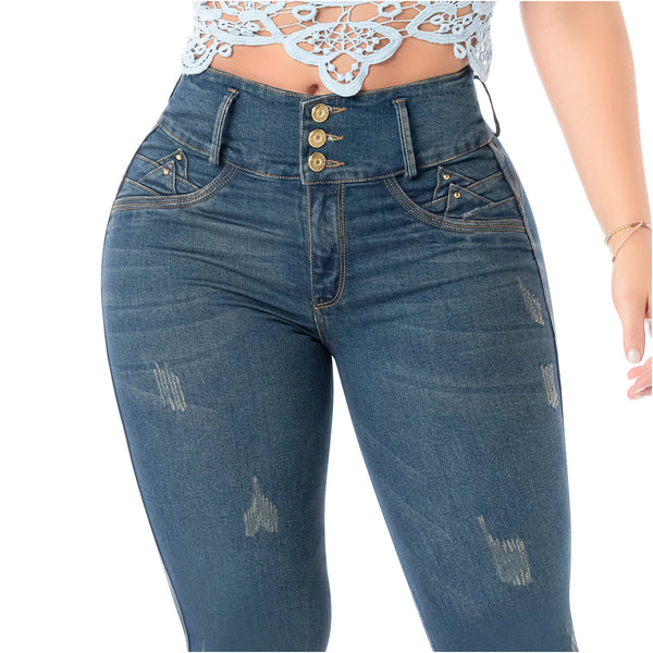 LT.Rose 2405 Colombian Jeans Levanta Cola Butt Lift High Waist Tummy Control