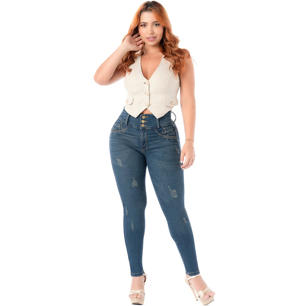 LT.Rose 2405 Colombian Jeans Levanta Cola Butt Lift High Waist Tummy Control