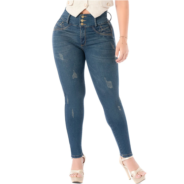 LT.Rose 2405 Colombian Jeans Levanta Cola Butt Lift High Waist Tummy Control