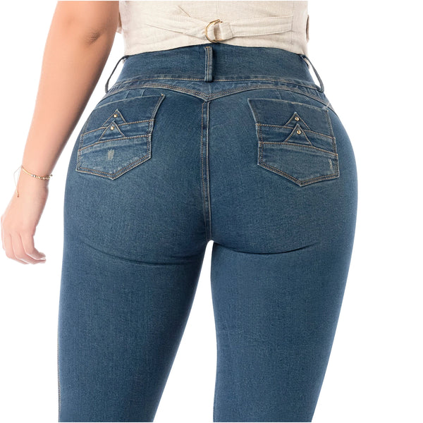 LT.Rose 2405 Colombian Jeans Levanta Cola Butt Lift High Waist Tummy Control