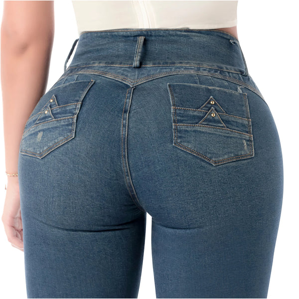 LT.Rose 2405 Colombian Jeans Levanta Cola Butt Lift High Waist Tummy Control