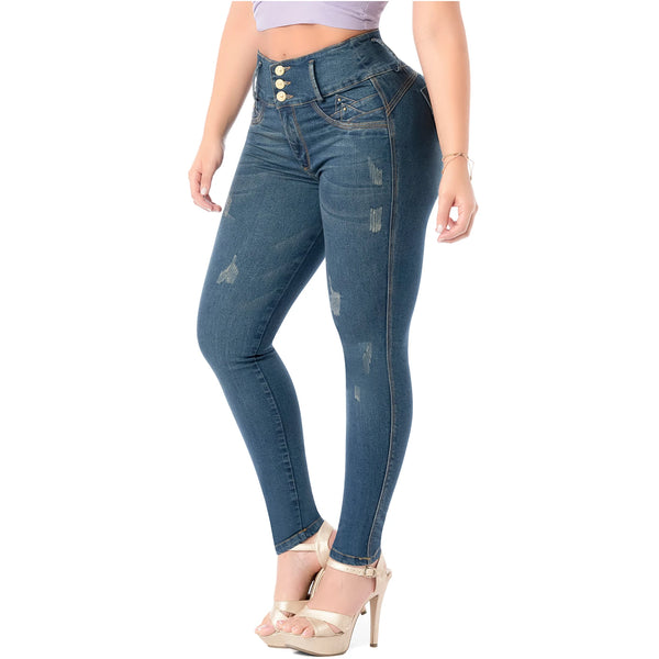 LT.Rose 2405 Colombian Jeans Levanta Cola Butt Lift High Waist Tummy Control