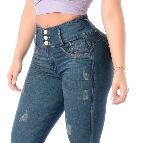 LT.Rose 2405 Colombian Jeans Levanta Cola Butt Lift High Waist Tummy Control