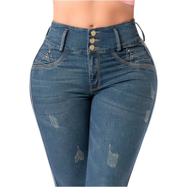 LT.Rose 2405 Colombian Jeans Levanta Cola Butt Lift High Waist Tummy Control