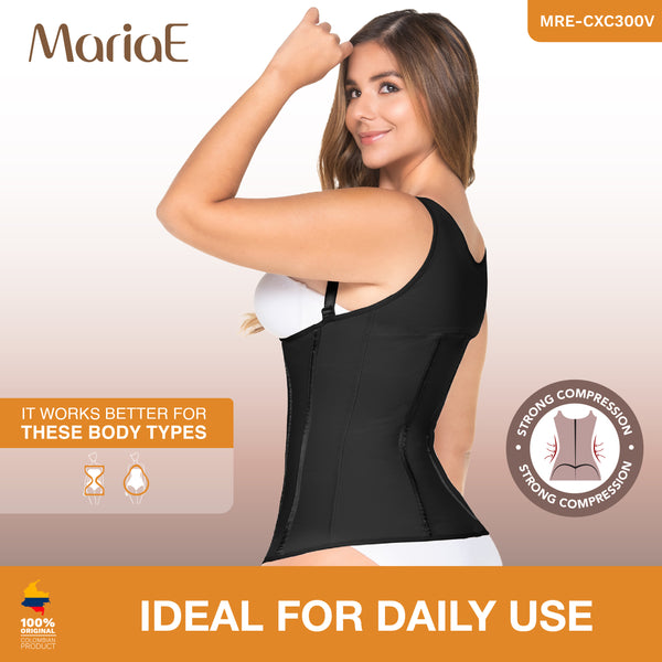 MARIAE CXC300V Hourglass Firm Vest Shapewear for Women Colombian Fajas High Compression | RA004