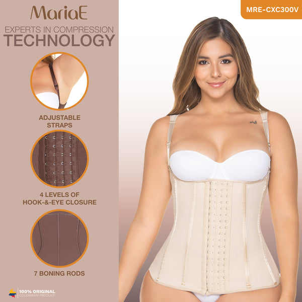 MARIAE CXC300V Hourglass Firm Vest Shapewear for Women Colombian Fajas High Compression | RA004