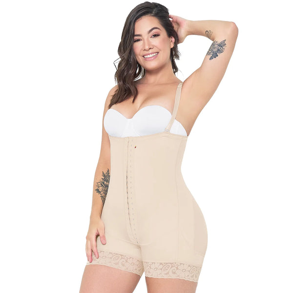 MARIAE FBD9530 Stage 2 Faja Colombiana Postparto After Tummy Tuck Mid Thigh & Open Bust | FU117