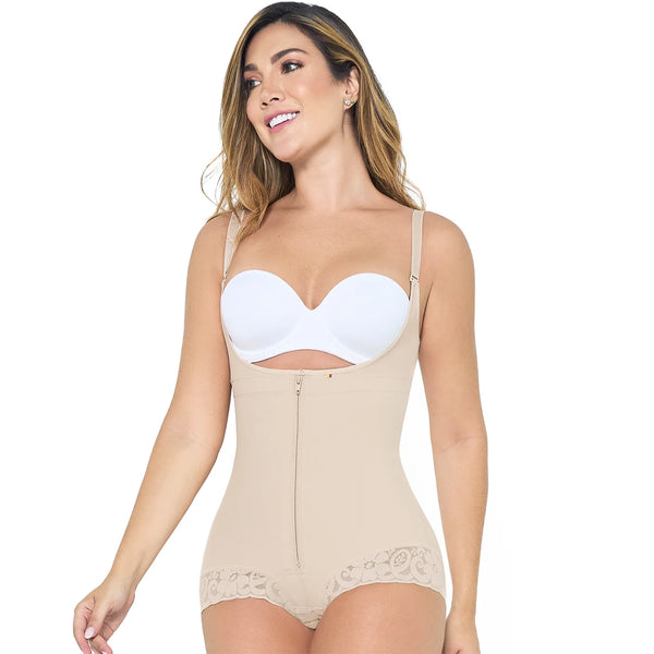 MARIAE FPF1610 Faja Colombiana Pospartum & Daily Use Hiphugger Shapewear Bodysuit | FU120