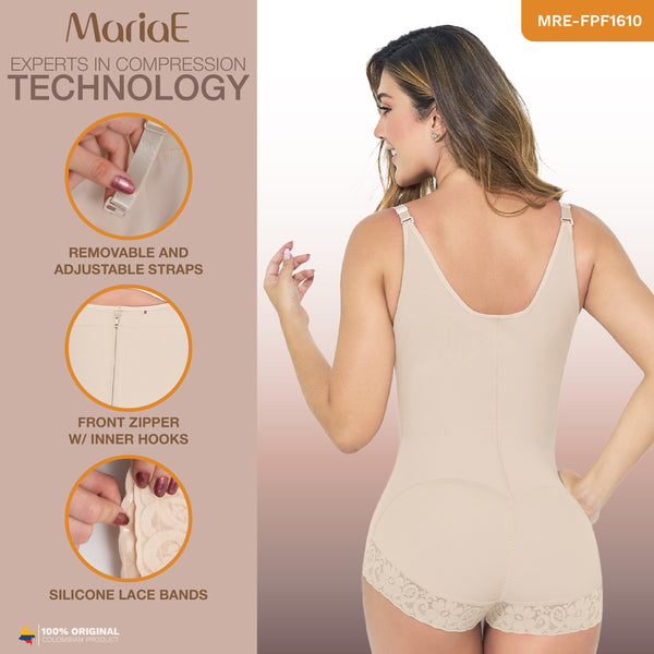 MARIAE FPF1610 Faja Colombiana Pospartum & Daily Use Hiphugger Shapewear Bodysuit | FU120