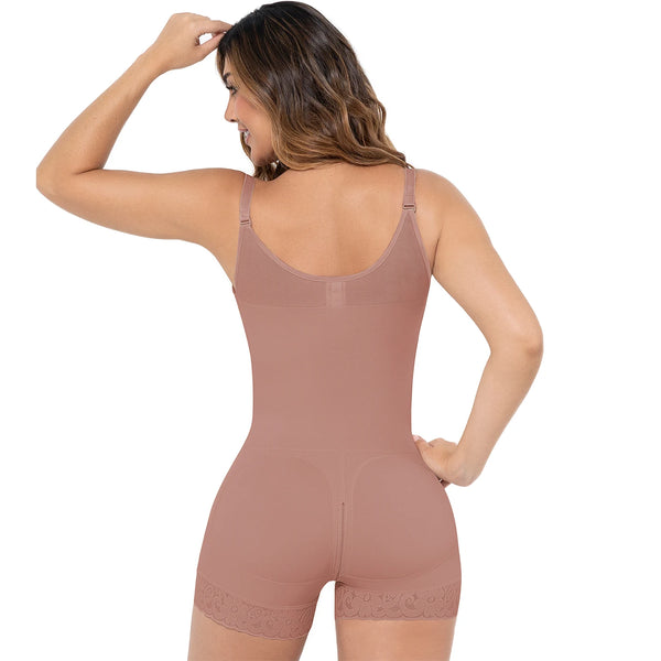 MARIAE FPT1530 Stage 2 Faja Colombiana Post Surgery High Compression Garment Mid Thigh & Open Bust | FQ110