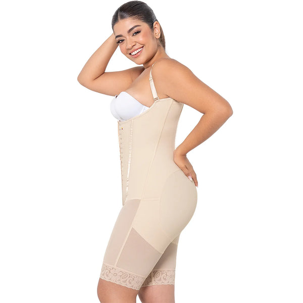 MARIAE RXC333V Fajas Colombianas Reductoras Moldeadoras Daily Use Shapewear Bodysuit High Compression Garment with Inner Elastic Bones | RA002