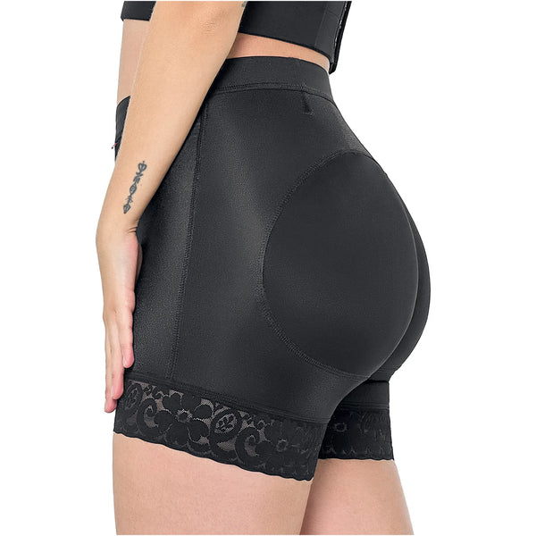 MARIAE SBN0130 Fajas Colombianas High Waisted Shapewear Shorts for Women Butt Lift Triconet | FU100