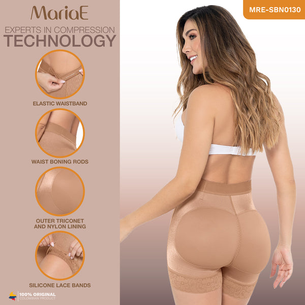 MARIAE SBN0130 Fajas Colombianas High Waisted Shapewear Shorts for Women Butt Lift Triconet | FU100