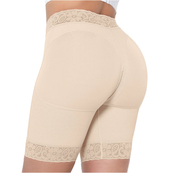 MARIAE SPD0530 Fajas Colombianas Low Rise Shapewear Shorts with Zippered Crotch High Compression | FC302