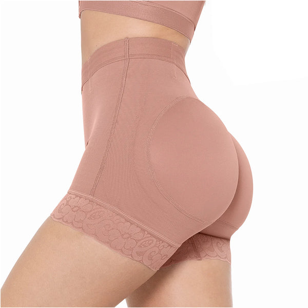 MARIAE SPN0130 Fajas Colombianas High Waisted Butt Lifter Shaper Shorts High Compression | FU101