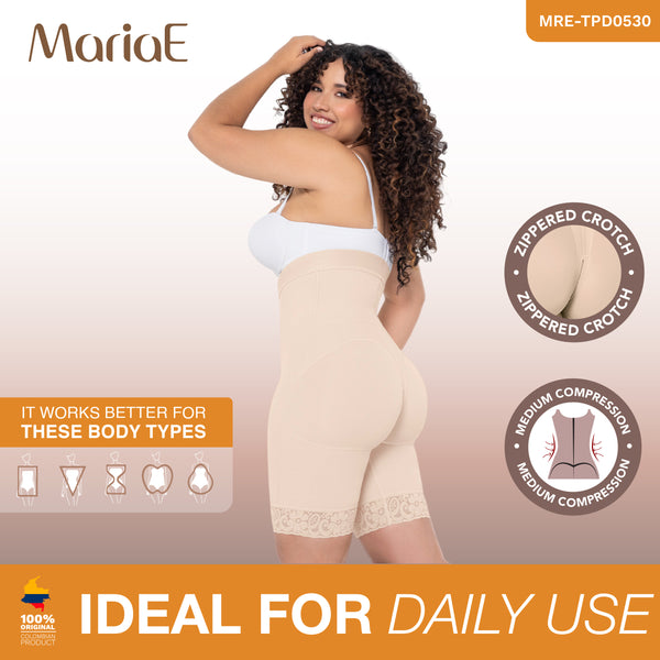 MARIAE TBN0530 Fajas Colombianas High Waisted Shapewear Shorts for Women Butt Lift Medium Compression | FU126 | 9549