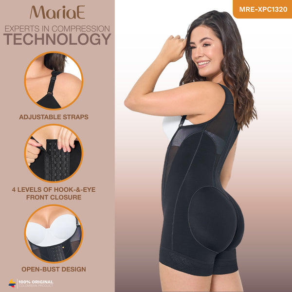 MARIAE XPC1320 Colombian Tummy Control Shapewear Bodysuit for Women Ultra Compression Fajas Colombianas