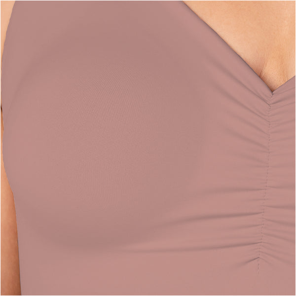 Fajas MYD B06006 V-Neck Lift Top | Seamless Pre-Molded Bra