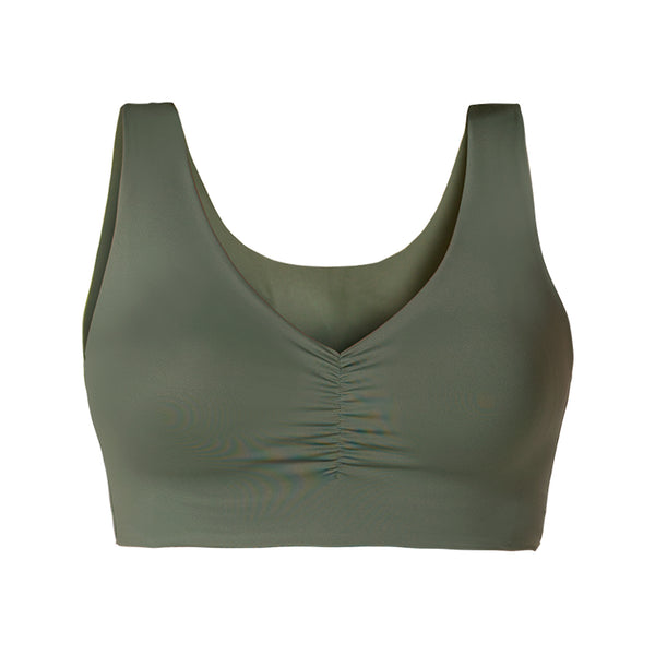 Fajas MYD B06006 V-Neck Lift Top | Seamless Pre-Molded Bra