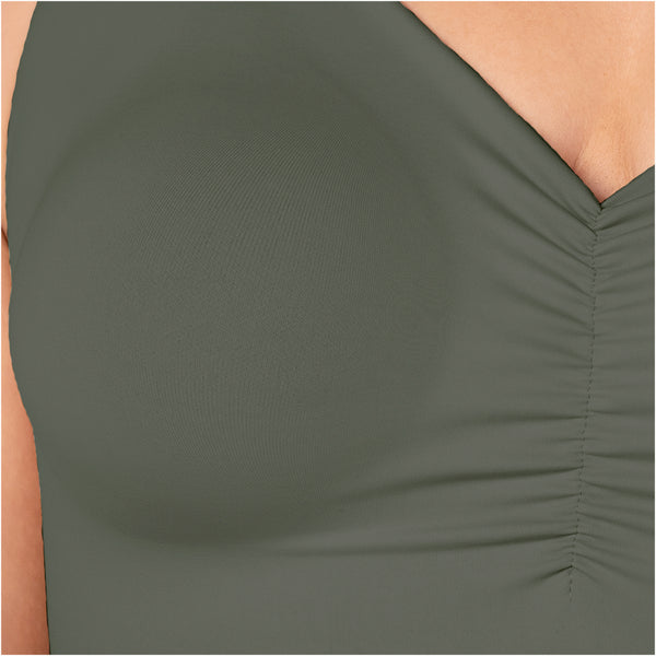 Fajas MYD B06006 V-Neck Lift Top | Seamless Pre-Molded Bra
