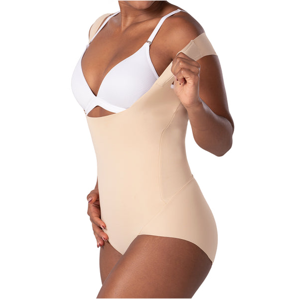 Fajas MYD FEX06035 Extra-Short Body Shaper | Seamless Light Control Thong Shapewear