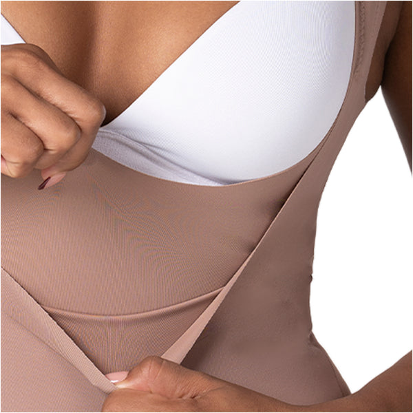 Fajas MYD FEX06035 Extra-Short Body Shaper | Seamless Light Control Thong Shapewear