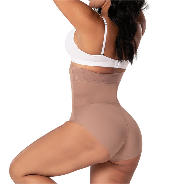 Fajas MYD P06336 Extra High-Waist Control Panty | Seamless Anti-Roll Natural-Lift Shaper